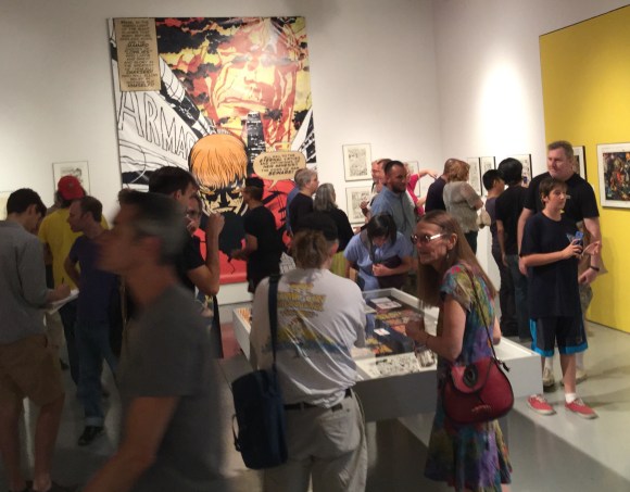 Saturday, Sept. 26, in the Gallery (catalog signing day). Why, yes, that is Diana Schutz, foreground right!