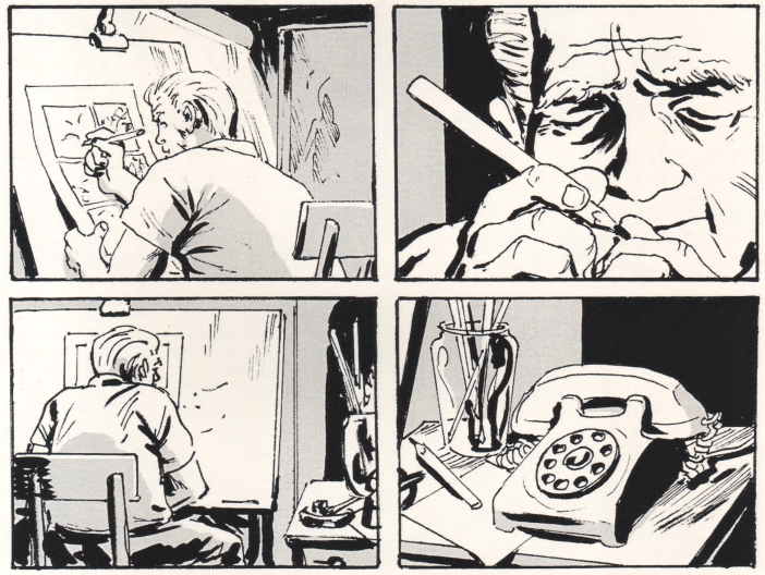 The conclusion of James Romberger's comic "The Oven"