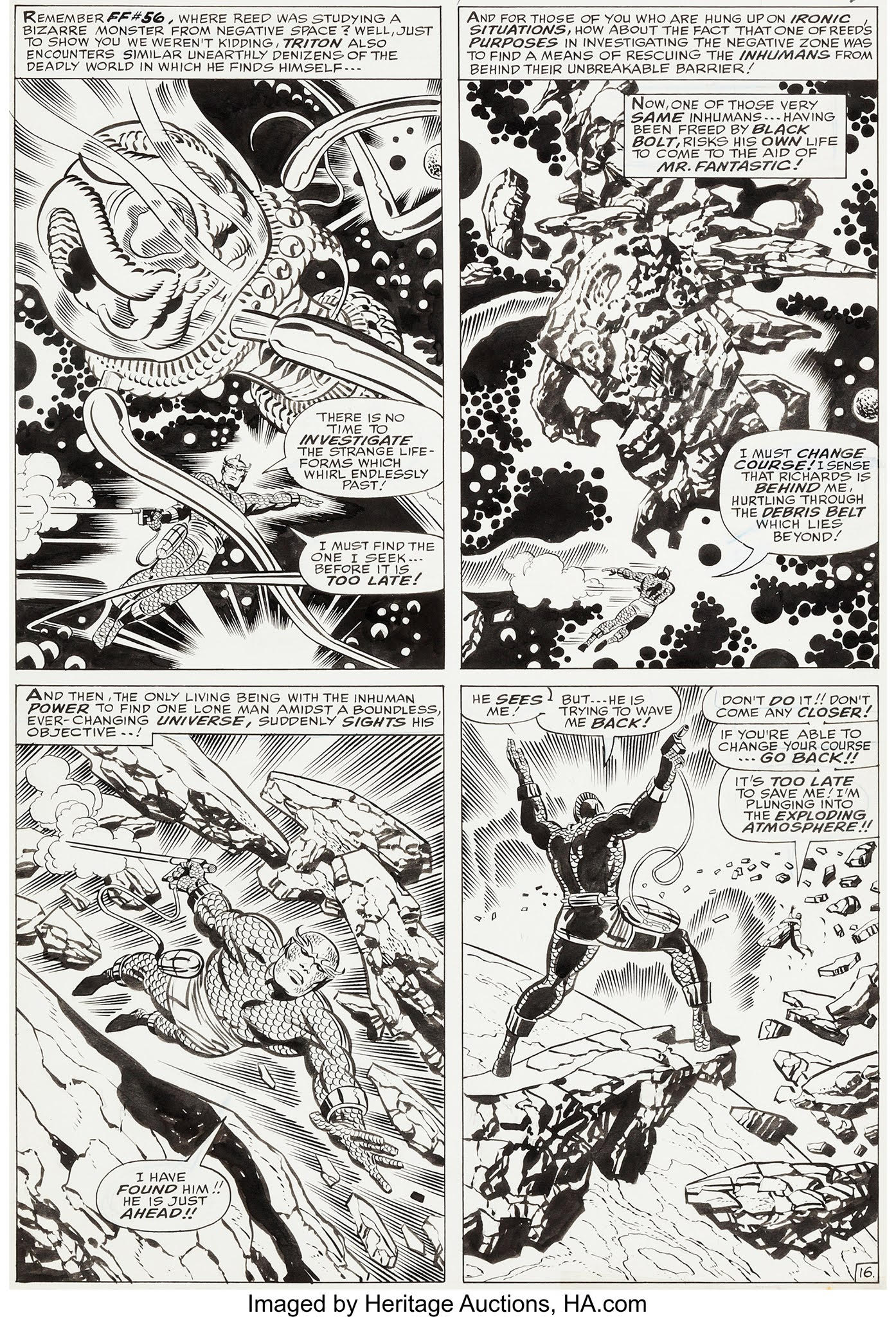 FF 62 page inked by Sinnott