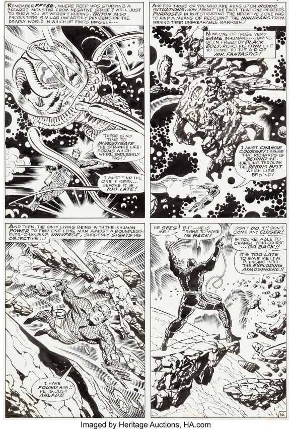 FF 62 page inked by Sinnott