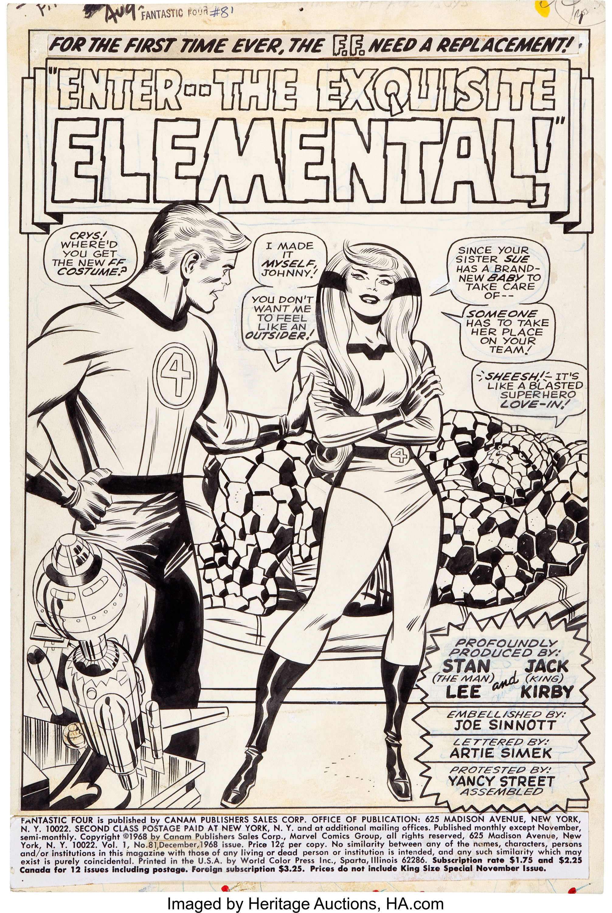 FF 81 page inked by Sinnott