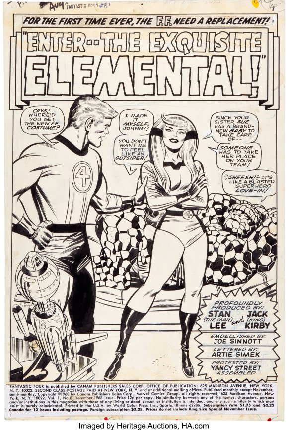 FF 81 page inked by Sinnott